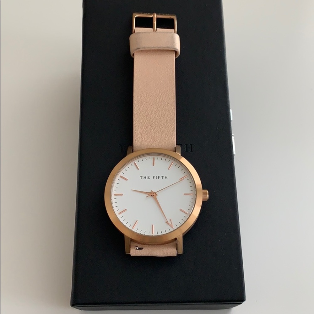 The Fifth Rose gold watch